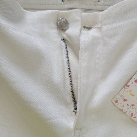 Free People We the Free Miles Away White Skinny Denim Jeans - Picture 14 of 16